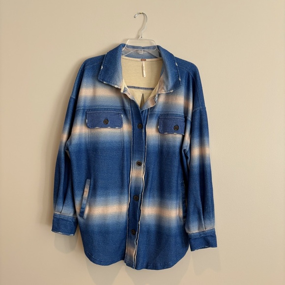 Free People Ruby Jacket in Deep Sea Blue Size S - Picture 2 of 7